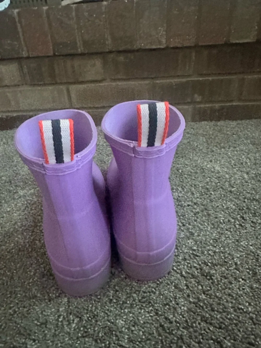 Hunter Original Play Short Rain Boots Purple Size 7 Pastel Twee Boho-Chic